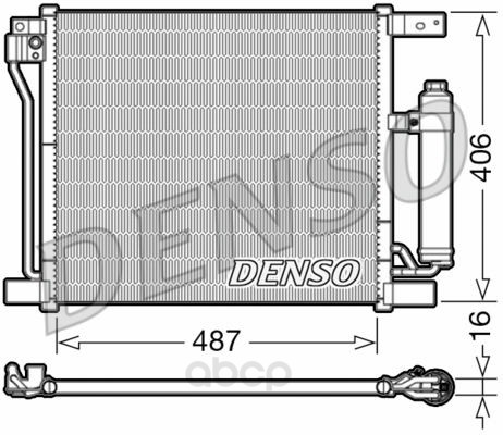 фото Радиатор кондиционера 487x406 denso dcn46021