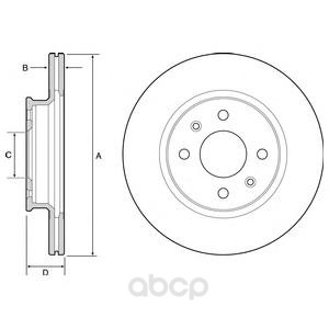 

Тормозной диск DELPHI BG4535