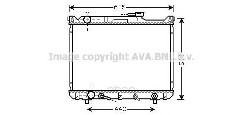 Радиатор охлаждения двигателя Ava SZ2073