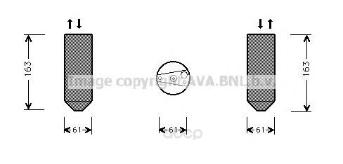 

Осушитель кондиционера Ava для Honda Civic 1.5, 1.6 16v 1991-1995 HDD109