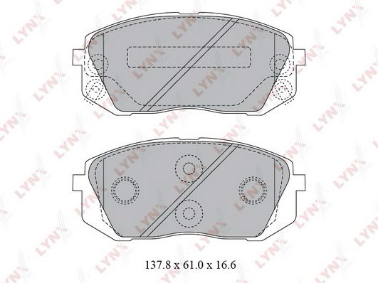 

Тормозные колодки LYNXauto дисковые BD3621