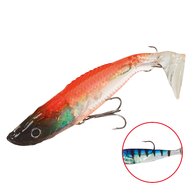 

Виброхвост оснащенный Mikado Crystal Fish WXH-59 8 см, 41, 2 шт., Crystal Fish WXH-59