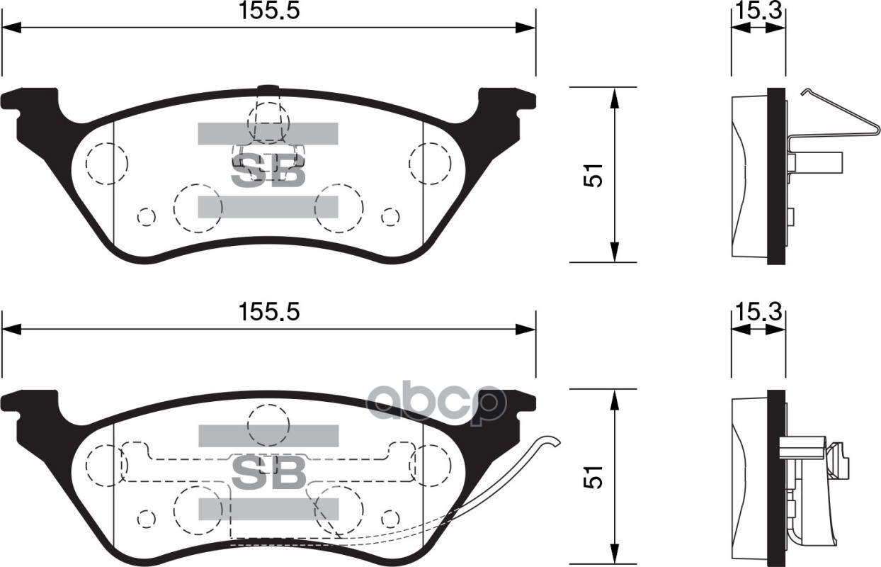 

Комплект тормозных колодок Sangsin brake SP1441