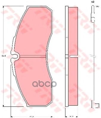 

Комплект тормозных колодок TRW/Lucas GDB1610