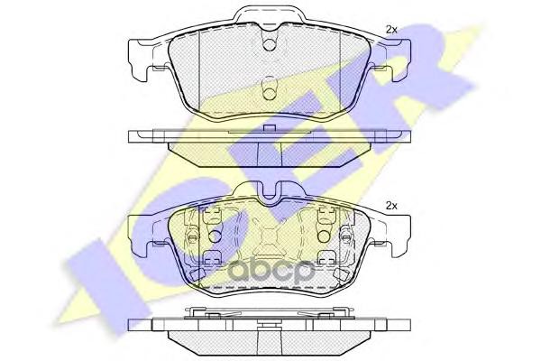 

Комплект тормозных колодок ICER 182025
