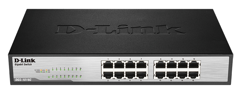 

Коммутатор D-Link DGS-1016C/B1A Black, DGS-1016C