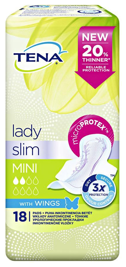 

Урологические прокладки Tena Lady Slim Mini Wings 18шт