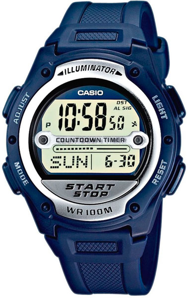 фото Наручные часы электронные мужские casio collection w-756-2a