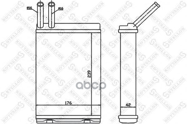 фото Радиатор печки stellox 1035129sx