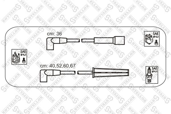 Комплект проводов зажигания STELLOX 10-30041-SX