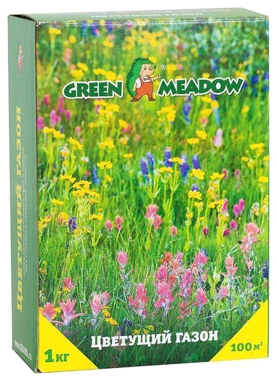 фото Семена газонных трав и сидератов зелёный ковёр цветущий 1кг