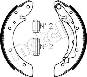 фото Комплект тормозных колодок metelli 53-0023