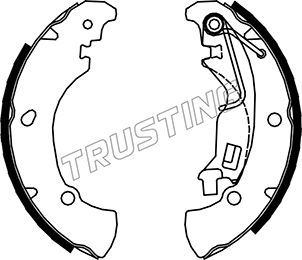

Комплект тормозных колодок TRUSTING 034.108