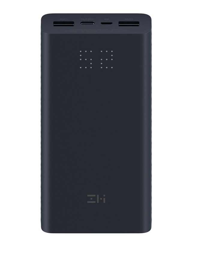 фото Внешний аккумулятор xiaomi power bank zmi qb822 aura 20000 mah black