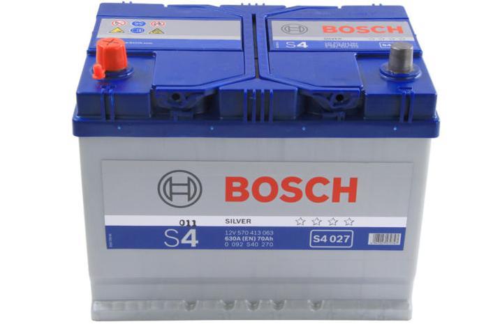 фото Аккумулятор автомобильный bosch s4 silver 0 092 s40 270 70 ач