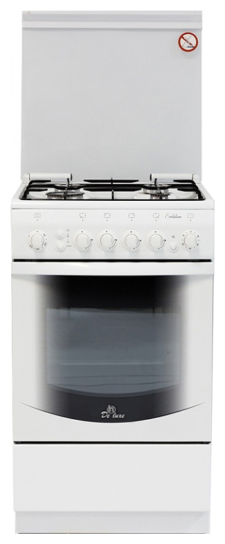 Газовая плита De Luxe 5040.31Г ЧР белый газовая плита de luxe 5040 41г белый