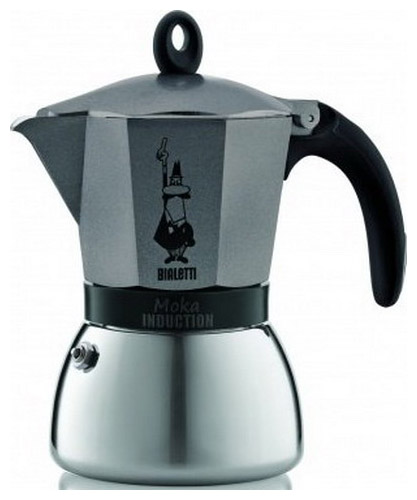 

Кофеварка гейзерная Moka Induzione antracite 4823, 4823