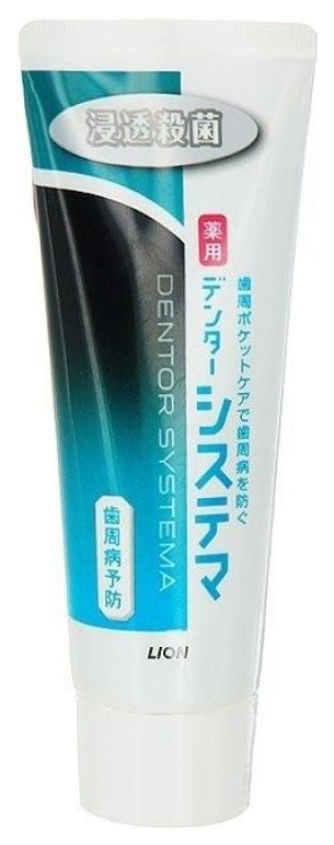 Зубная паста LG Lion Dentor Systema со вкусом ментола 130 г cj lion toothpaste dentor systema зубная паста уход за дыханием 120 г