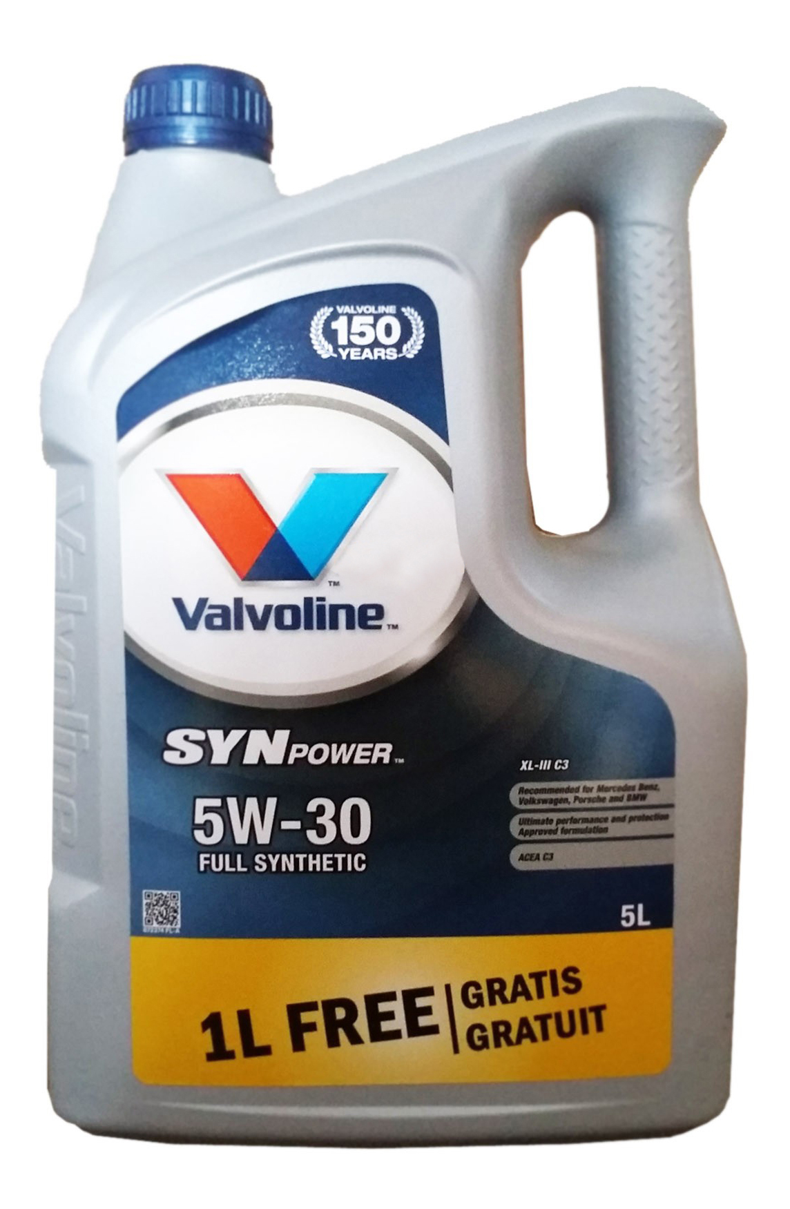 фото Моторное масло valvoline synpower xtreme xl-iii c3 sae 5w-30 5л