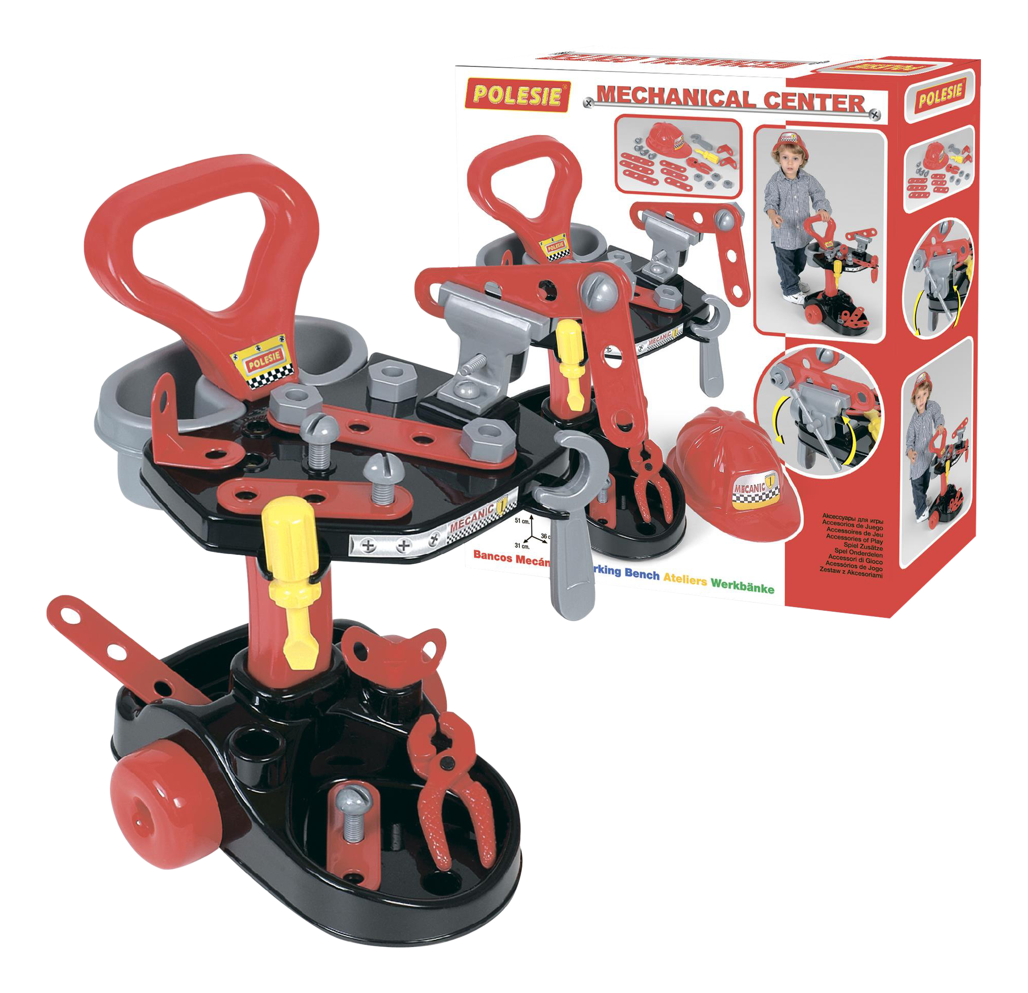 Набор игрушечных инструментов Полесье Механик полесье набор механик супер