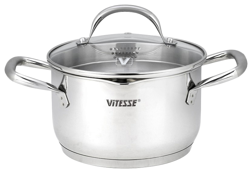 

Кастрюля Vitesse 2,4 л серебристый