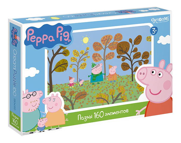 

Пазл Origami 160 деталей, peppa Pig 160 деталей