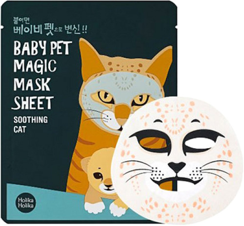 

Маска-мордочка смягчающая HOLIKA HOLIKA Baby Pet Magic Cat, 22 мл