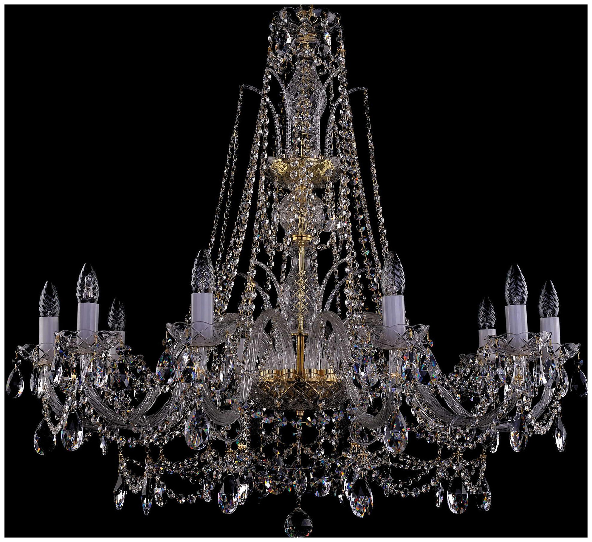 

Люстра подвесная Bohemia Ivele Crystal 1411/10/360-87/G, 1411/10/360-87/G