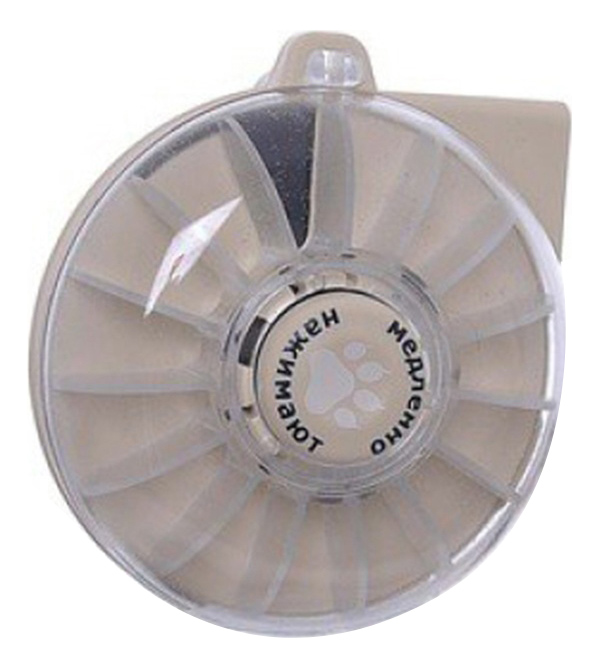 

Игрушка для лакомств для кошек catSnap лакомствомет, пластик, бежевый, 10 см, лакомствомет