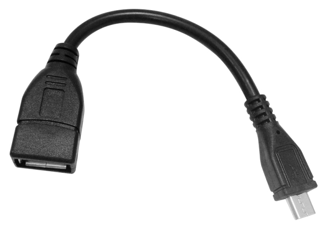 Переходник CBR Smart microUSB 0,115м Black