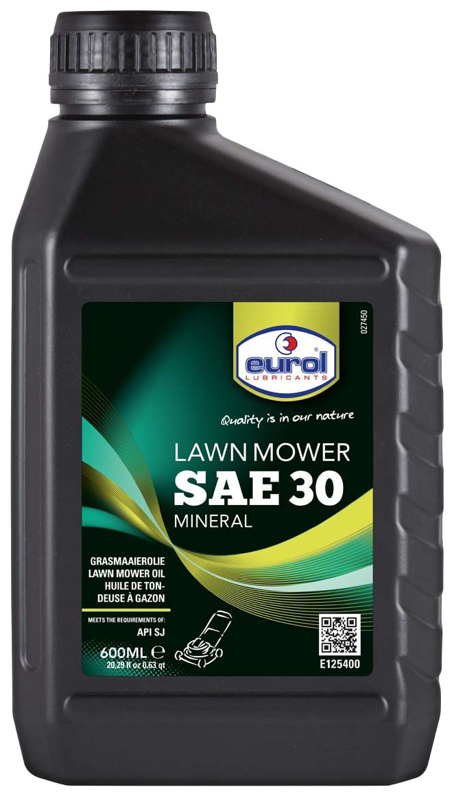 

Для четырехтактных двигателей eurol Lawn Mower Oil SAE 30 E125400600ML