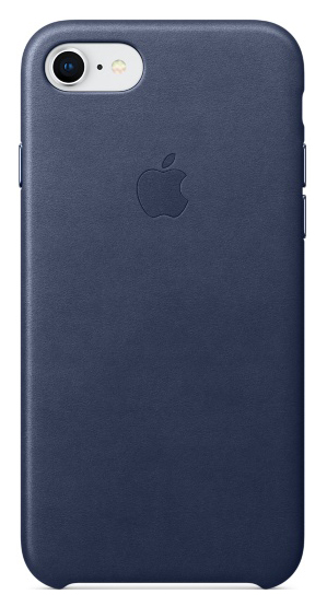 

Кейс для Apple iPhone 8 / 7 Leather Midnight Blue (MQH82ZM/A)