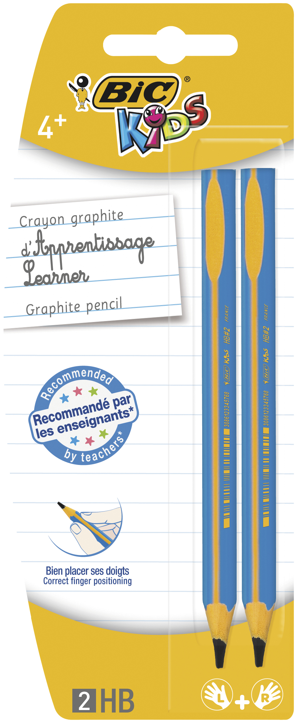

Карандаш чернографитовый для детей Bic 2 шт., -