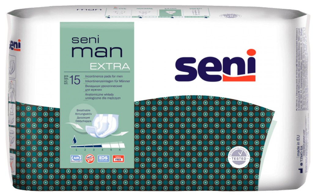 Купить Прокладки Seni Man Extra урологические 28 см 15 шт.