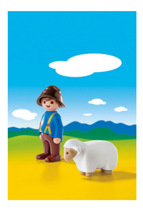фото Игровой набор playmobil 1.2.3.: пастух с овцами