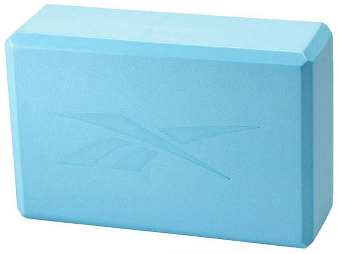 Блок для йоги Reebok RAYG-10025 22x14x7,5 см, light blue