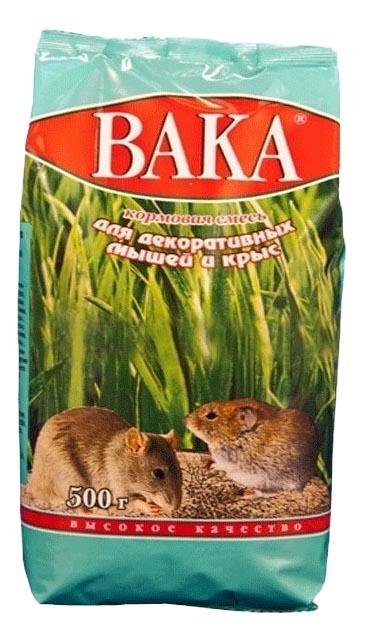 Корм для крыс, мышей Вака ВК 0.5 кг 1 шт
