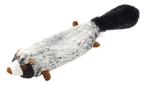 Мягкая игрушка для собак Triol Енот, серый, черный, коричневый, 56 см