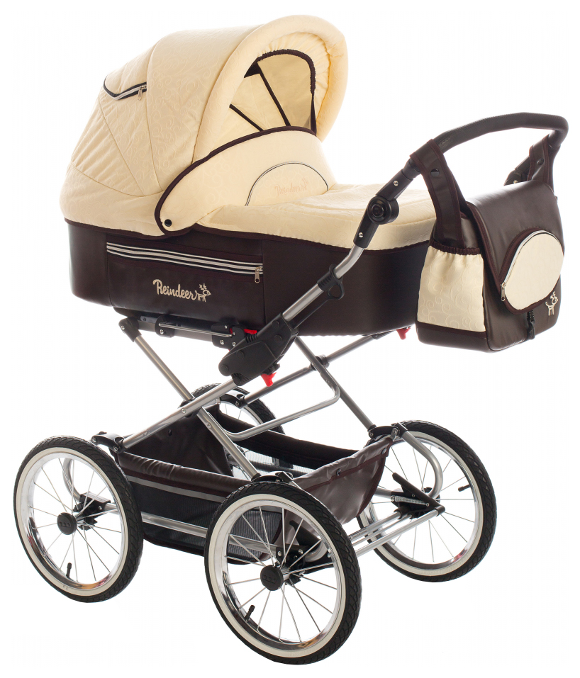 

Коляска 2 в 1 Reindeer Style Leather Collection Combi коричнево-бежевая, Style Leather Collection Combi