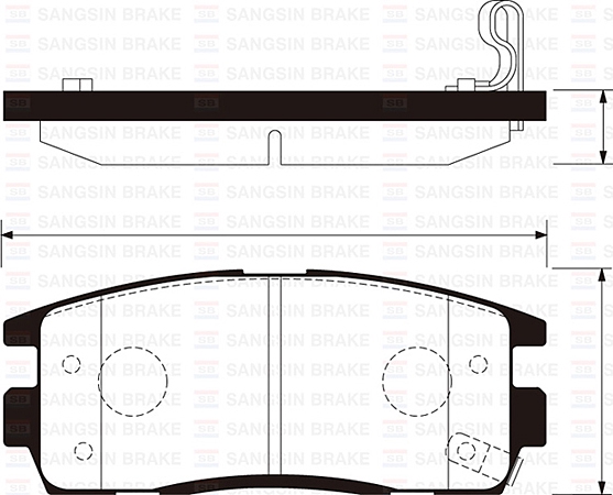 фото Колодки тормозные sangsin sp1205 sangsin brake