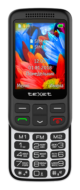 фото Мобильный телефон texet tm-501 black