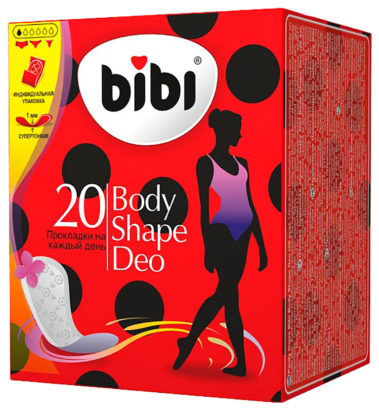 

Прокладки BiBi Body Shape Deo 20 шт, Body Shape Deo