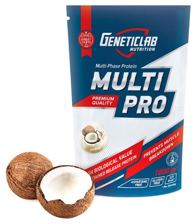 

Протеин GeneticLab Nutrition Multi Pro, 1000 г, coconut, Multi Pro