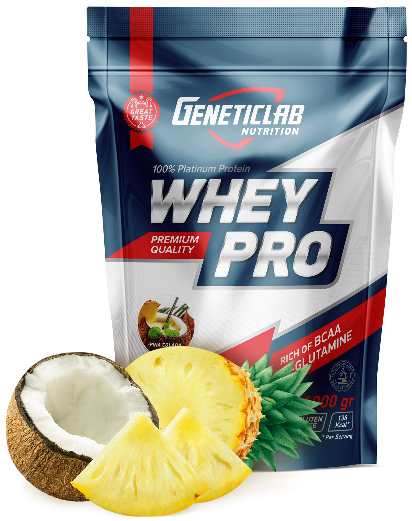 фото Протеин geneticlab nutrition whey pro, 1000 г, pina colada