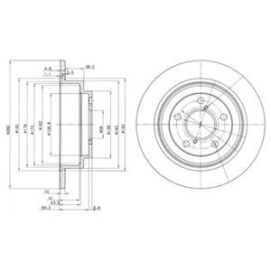 Тормозной диск DELPHI BG2826  - купить