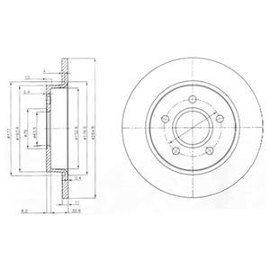 фото Тормозной диск delphi bg3896