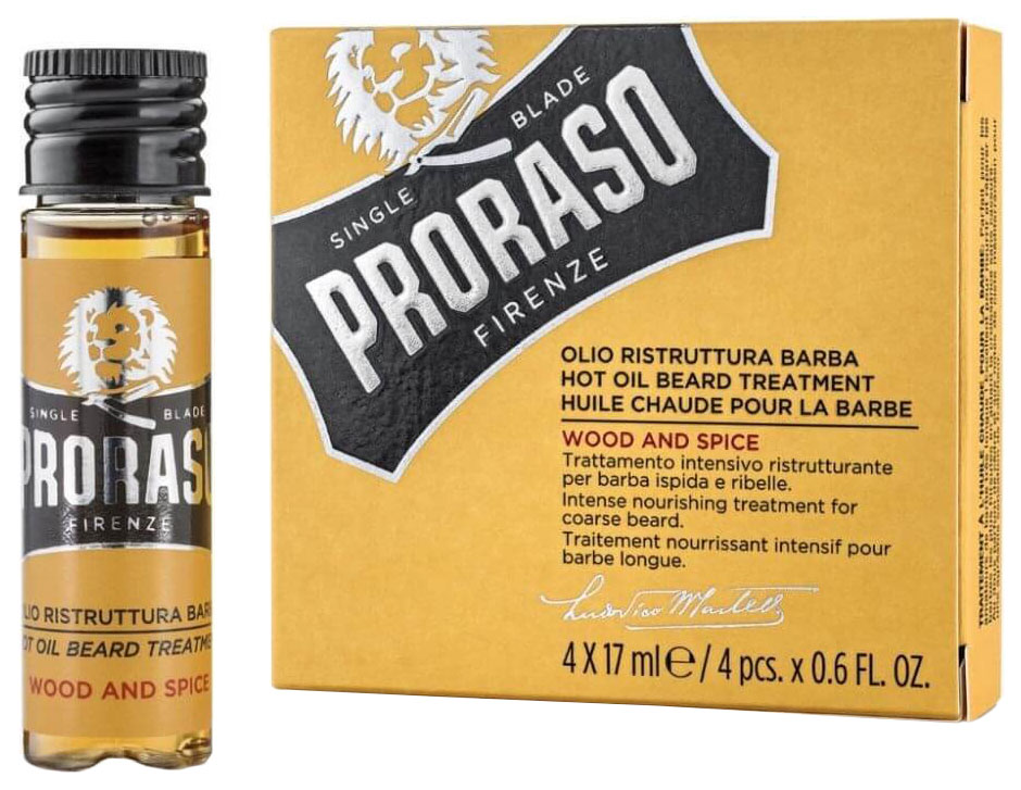 Масло для бороды Proraso Wood and Spice 4x17 мл