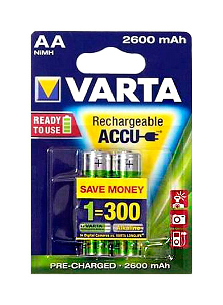 фото Аккумуляторная батарея varta hr6-2bl 2 шт