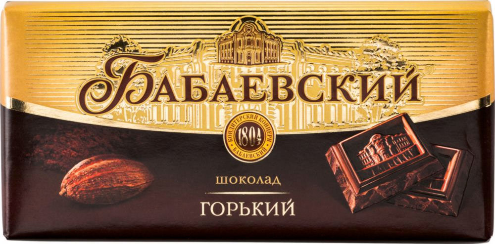 

Шоколад Бабаевский горький блок 17*100 г