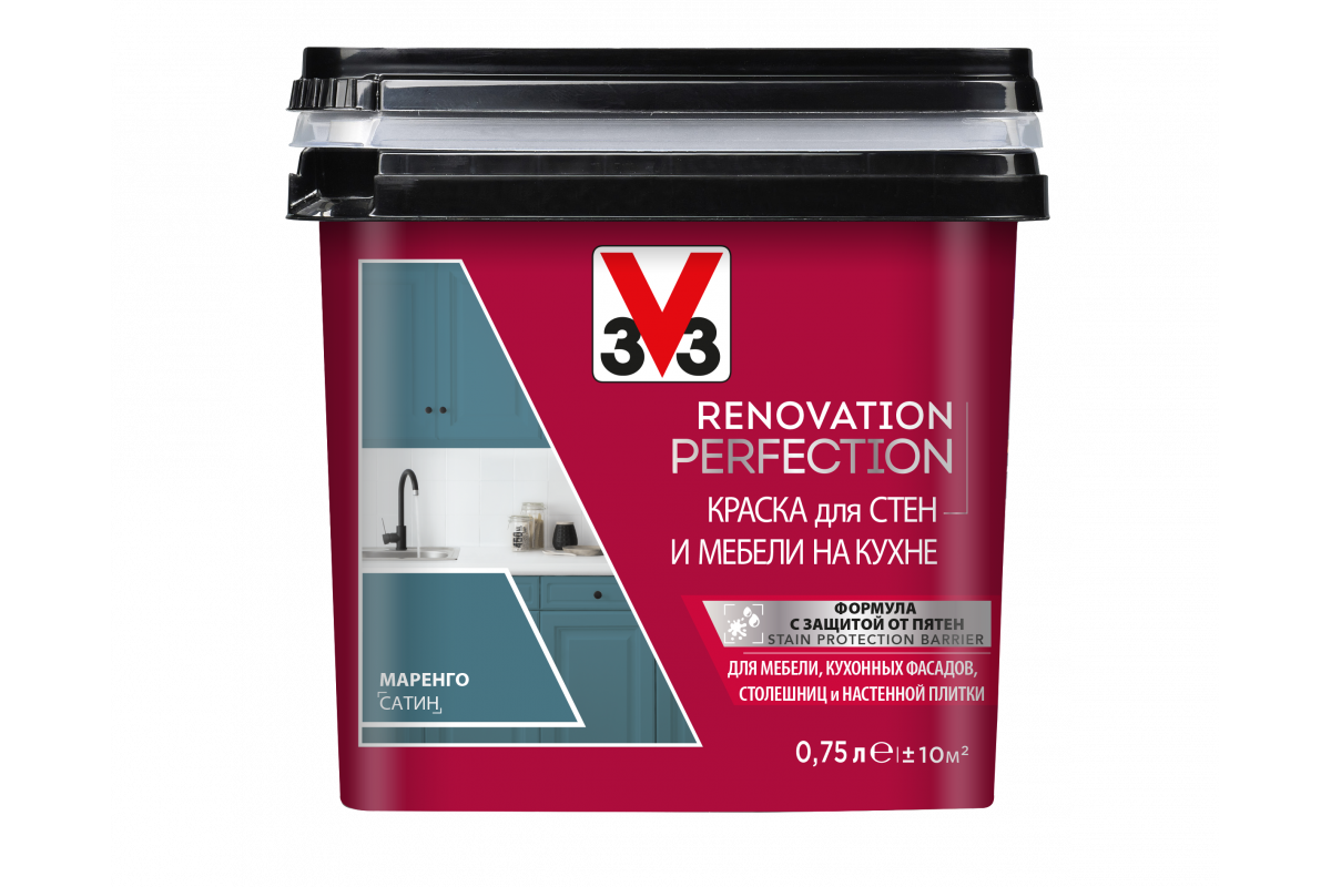 Краска V33 Renovation Perfection моренго 075 л 3485₽